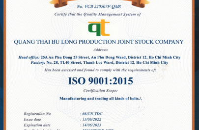 ISO 9001:2015 CERTIFICATE