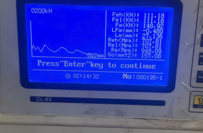 KẾT QUẢ TEST ASTM A325M M16x200