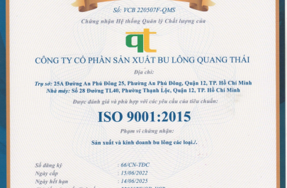CHỨNG NHẬN ISO 9001:2015